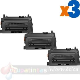 HP CF281A Negro Pack de 3 Cartuchos de Tóner Genéricos - Reemplaza 81A