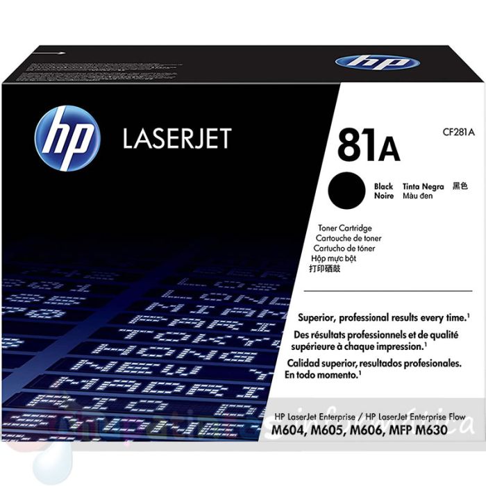 HP CF281A Negro Cartucho de Tóner Original - 81A