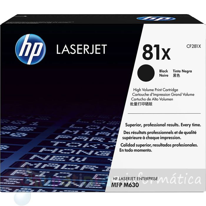 HP CF281X Negro Cartucho de Tóner Original - 81X