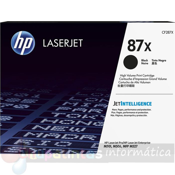 HP CF287X Negro Cartucho de Tóner Original - 87X