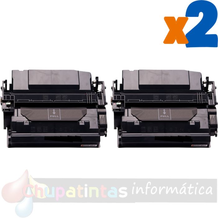 HP CF287X Negro Pack de 2 Cartuchos de Tóner Genéricos - Reemplaza 87X