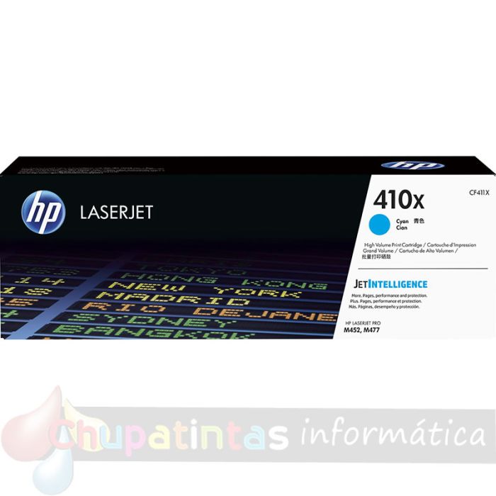 HP CF411X Cian Cartucho de Tóner Original - 410X