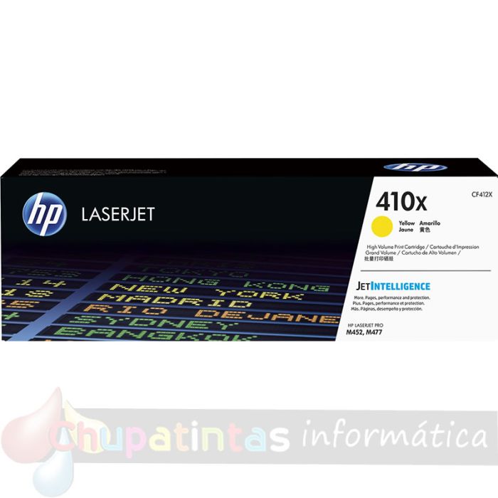 HP CF412X Amarillo Cartucho de Tóner Original - 410X