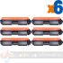 Canon 051H Negro Pack de 6 Cartuchos de Tóner Genéricos - Reemplaza 2169C002