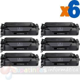 HP CF226A Negro Pack de 6 Cartuchos de Tóner Genéricos - Reemplaza 26A
