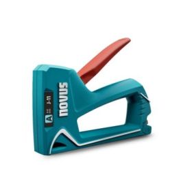 Novus J11 Clavadora/Grapadora - Para Grapas de 4 a 8mm - Carga Inferior con Desbloqueo de Seguridad - Indicador de Cantidad de Grapas Restante