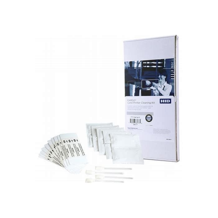 Fargo Kit de Limpieza con 10 Tarjetas de Limpieza + 4 Bastones + 3 Sobres Alcohol - 086177