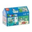 Apli Kids Puzle Casa Interior - 24 Piezas de 7x7cm - Diseño Exclusivo Infantil, Colorido, Claro y Simple - Piezas Resistentes y Seguras - Colorido