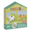 Apli My First Puzzle con Gomets - Ideal para Niños Pequeños - Fomenta la Coordinacion y la Concentracion - Incluye Pegatinas para Decorar El Puzzle