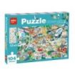 Apli Puzzle Observacion Ciudad de 104 Piezas de 5x5cm - Incluye Poster y 3 Fichas - Facil Manejo - Desarrolla Habilidades y Autoestima - Recomendado para Niños a partir de 5 Años