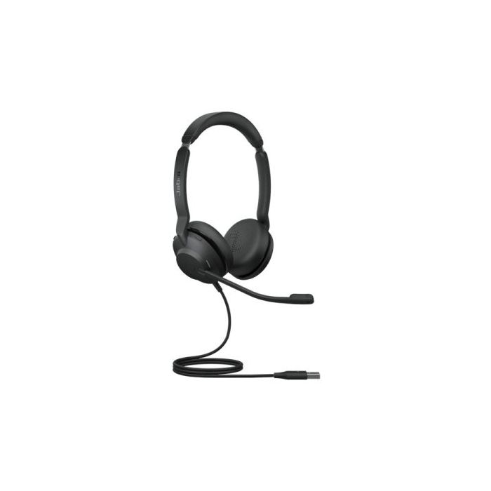 Jabra Evolve2 30 MS  Auriculares con Microfono USB - Cancelacion de Ruido - Diadema Ajustable - Controles en Auricular - Cable de 1.5m - Color Negro
