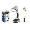 Jupiter Lampara de Sobremesa COB-LED 40lm - Tambien se puede Usar como Linterna - Funciona con 3 Pilas AA - Color Plata/Negro