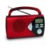 Metronic Radio Portatil AM/FM con Funcion Alarma - Pilas - Color Rojo