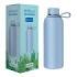 Dohe Botella Reutilizable 500ml - Acero Inoxidable de Doble Pared - Libre de BPA - Tapon Hermetico Antigoteo de Acero Inoxidable - Recubierta de Caucho - Color Azul