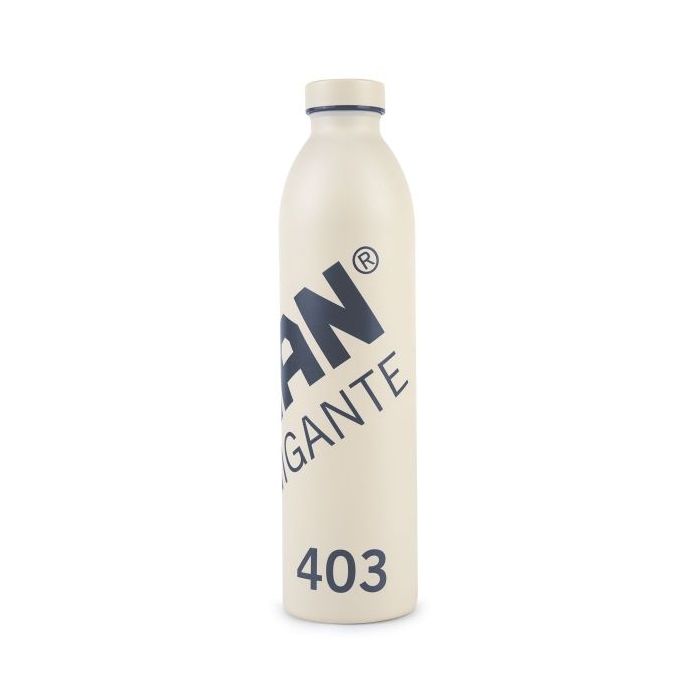 Milan Serie 1918 Gigante 403 Botella Isotermica 0.946L - Doble Pared de Acero Inoxidable - Liquidos Calientes hasta 12h, Frios hasta 24h - Color Beige