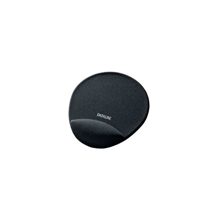 Esselte Dataline Alfombrilla con Reposamuñecas - Medidas 220x245x25mm - Base Antideslizante - Control del Raton Mejorado - Color Negro