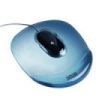Esselte Dataline Alfombrilla con Reposamuñecas Relleno de Gel - Medidas 235x285x30mm - Base Antideslizante - Control del Raton Mejorado - Color Azul Transparente