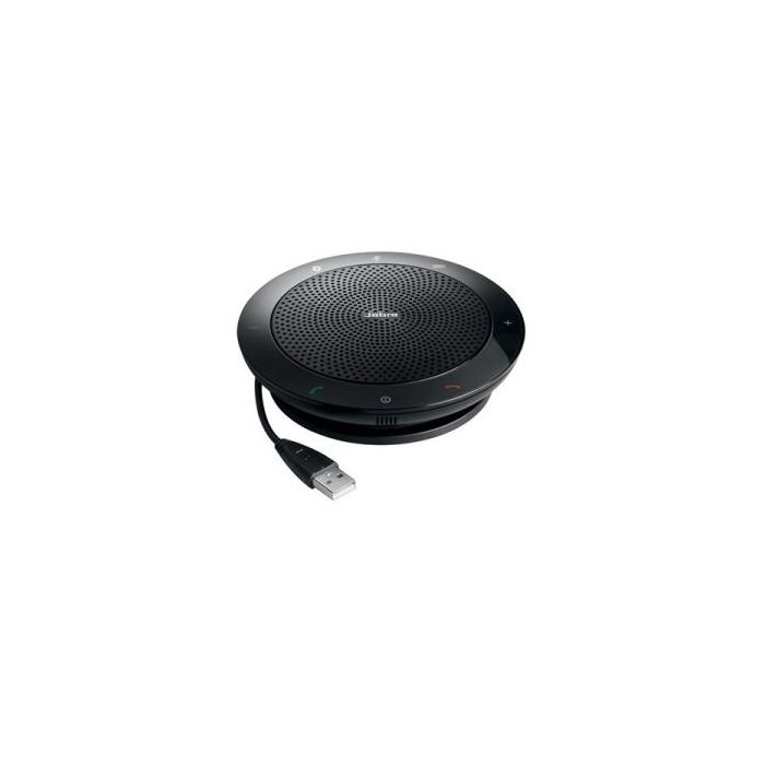 Jabra Speak 510 UC Altavoz USB/Bluetooth 3.0 para Conferencias Telefonicas - Microfono Omnidireccional - Autonomia hasta 15h - Color Negro