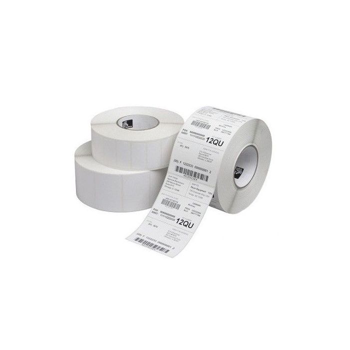 Zebra Z-Select 2000T Pack de 12 Rollos de Etiquetas Termicas Originales 75x51mm - Adhesivo Permanente - 1370 Unidades x Rollo - 800273-205