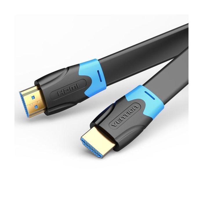 Vention Cable Plano HDMI Macho a HDMI Macho 2.0 4K - 1m - Color Negro