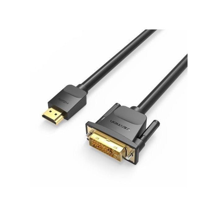 Vention Cable DVI Macho a HDMI Macho - 5m - Color Negro