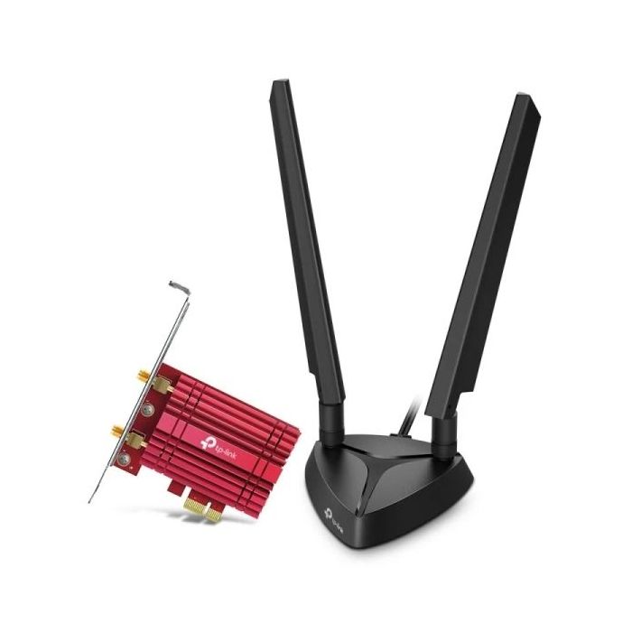 TP-Link Archer TXE75E Adaptador PCIe WiFi 6E AXE5400 Bluetooth 5.2 con 2 Antenas de Alta Ganancia