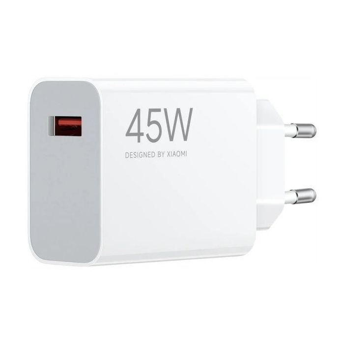 Xiaomi Cargador de Pared 45W QC3.0 - USB-A - Carga Rapida - Color Blanco