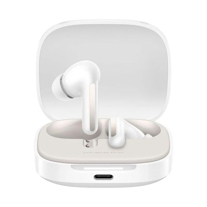 Xiaomi Redmi Buds 6 Auriculares Bluetooth 5.4 - Microfono Integrado - Sonido Envolvente 360 - Cancelacion de Ruido Autonomia hasta 10h - Resistencia al agua IP54 - Control Tactil - Color Blanco
