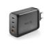 NGS Bud 240W Cargador GaN Universal de Pared 240W Ultrarapido - 3x USB-C PD & PPS, 1x USB-A QC 3.0 - Color Negro