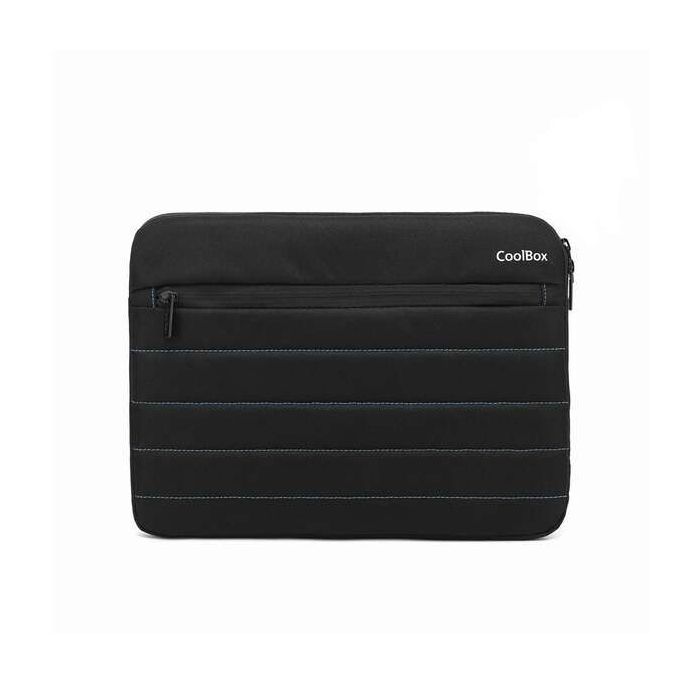 CoolBox Funda para Tablet/Netbook/Portatil hasta 13" - Acolchado - Tejido Impermeable - Cierre de Cremallera - Color Negro