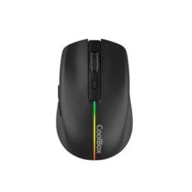 Coolbox W01 Raton Gaming Inalambrico 1600dpi - 6 Botones - Iluminacion RGB - Color Negro