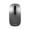Coolbox W02 Raton Inalambrico - Bluetooth y RF 2.4GHz - Super Ligero - Boton Acceso Copilot - Recargable Por USB-C - DPI Ajustable - Sensor Optico - Color Gris