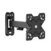 Cromad Soporte de Pared con Brazo Articulado para TV de 13"-32" - Giratorio, Inclinable y Extensible - Peso Max 20Kg - VESA 100x100