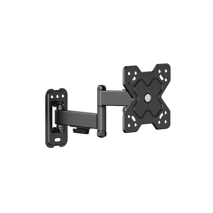 Cromad Soporte de Pared con Brazo Articulado para TV de 13"-32" - Giratorio, Inclinable y Doble Extension - Peso Max 20Kg - VESA 100x100
