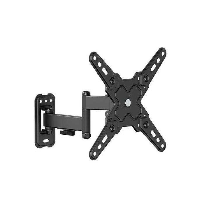 Cromad Soporte de Pared con Brazo Articulado para TV de 13"-43" - Giratorio, Inclinable y Doble Extension - Peso Max 20Kg - VESA 200x200