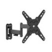 Cromad Soporte de Pared con Brazo Articulado para TV de 13"-43" - Giratorio, Inclinable y Doble Extension - Peso Max 20Kg - VESA 200x200