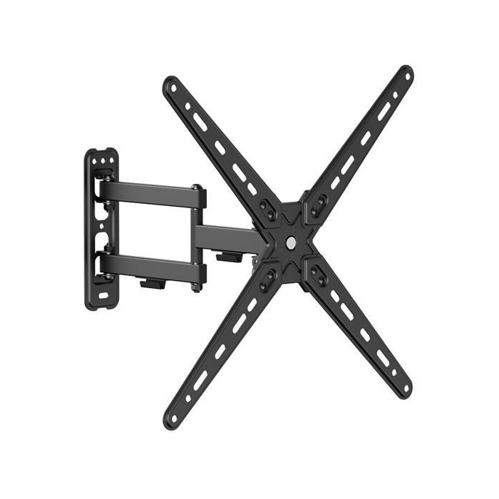 Cromad Soporte de Pared con Brazo Articulado para TV de 13"-55" - Giratorio, Inclinable y Doble Extension - Peso Max 25Kg - VESA 400x400