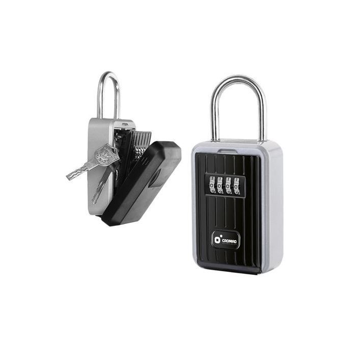 Cromad Caja de Seguridad para Llaves - Combinacion Personalizable de 4 Digitos - Gancho