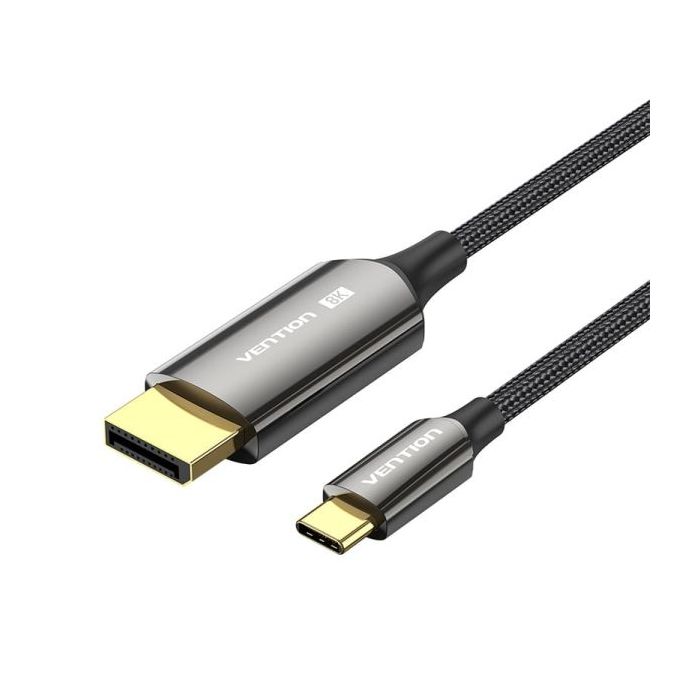 Vention Cable USB-C a DisplayPort 8K - 2m - Trenzado - Color Negro