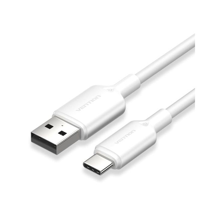 Vention Cable USB-C 2.0 a USB-A 3A 60W - 2m - PVC - Color Blanco