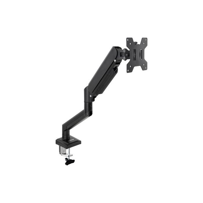 Tooq Soporte de Mesa con Brazo Articulado para Monitor de 13"-34" - Giratorio e Inclinable - Gestion de Cables - Peso Max 10kg - VESA 100x100mm - Color Negro