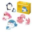Dohe Pack de 4 Puzzles para Niños de 2/3 Piezas - Tematica Animales - Doble Capa de Carton - Capa Intermedia de Contrachapado - Estimula Imaginacion - A partir de 2 Años