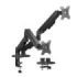 Aisens Soporte de Mesa ECO Contrapeso Giratorio e Inclinable para Monitor/TV 9kg (3 Pivotes - 2 Brazos) de 17-32 - Color Negro