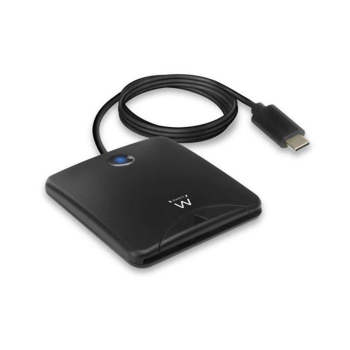 Ewent Lector de Tarjeta Inteligente DNI USB-C - Color Negro