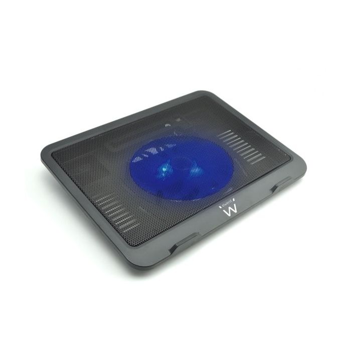 Ewent Soporte para Portatil - 1 Ventilador Silencioso hasta 15.6" - Color Negro