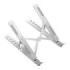 Ewent EW1266 Soporte Plegable de Viaje - Aleacion de Aluminio - Eleva de 5 a 15 cm tu Portatil - Color Plata