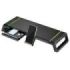 Ewent EW1268 Elevador para Monitor RGB Extensible - Plegable con cajon y soporte para smartphone - HUB USB 3.0 de 4 Puertos - Color Negro