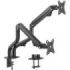Ewent Soporte de Mesa Contrapeso Giratorio e Inclinable para Monitor/TV 16Kg - 2 Brazos - 17-32" - Color Negro