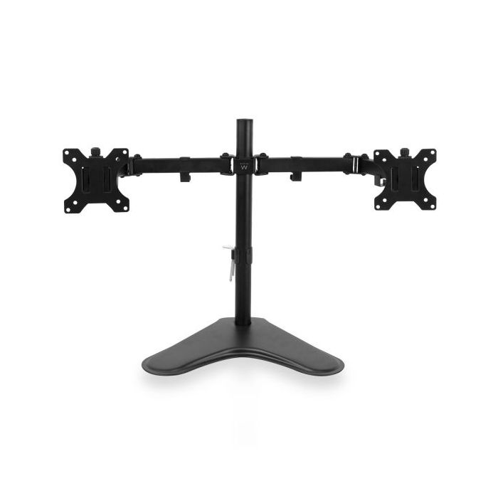 Ewent Soporte de Escritorio para 2 Monitores hasta 32" - VESA Maximo 100x100 - Color Negro