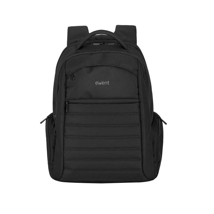 Ewent EW2528 Mochila Urban Notebook - hasta 17" - 5 Compartimentos - Material a prueba de Agua - Color Negro